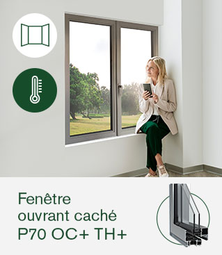 Fenêtre ouvrant caché OC+