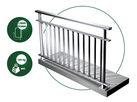 Garde-corps aluminium Confiance