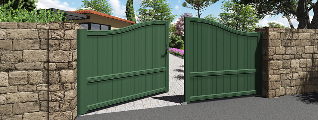 Portail aluminium Mouvance