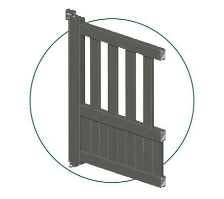 Portail aluminium Mouvance