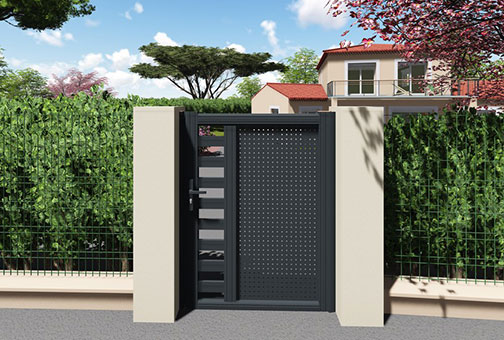 Portail aluminium Mouvance