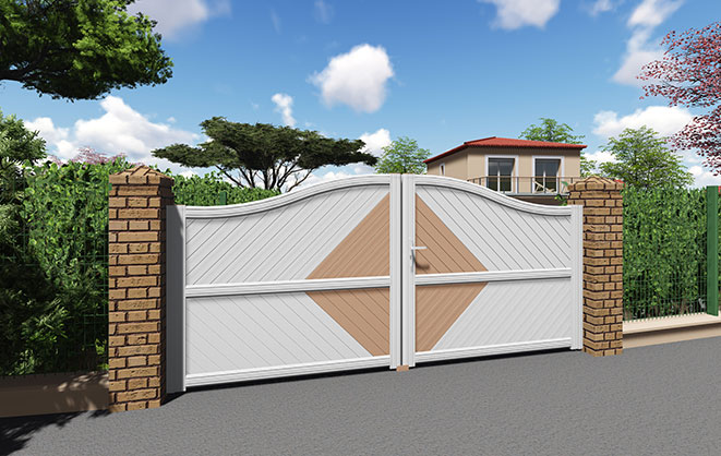 Portail aluminium Mouvance