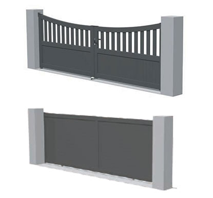 Portail aluminium Mouvance